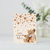 Carte Postale Mère Lion et la fête de sa mère (Debout devant)
