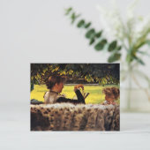 Carte Postale Mère Lire à sa petite fille (Debout devant)