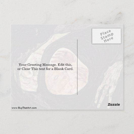 Carte Postale Mère Morte Par Egon Schiele (Dos)