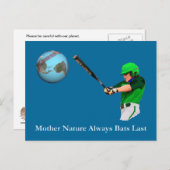 Carte Postale Mère Nature toujours chauves Dernières (Devant / Derrière)