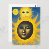 Carte Postale Mère Natures New Sun Art Celestial original (Devant / Derrière)