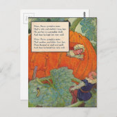 Carte Postale Mère Oie des années 1920 - Peter Citrouille Mangeu (Devant / Derrière)