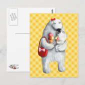 Carte Postale Mère Ours polaire (Devant / Derrière)