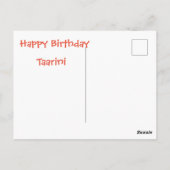 Carte Postale Mère paniquée avec des Ados ayant des anniversaire (Dos)