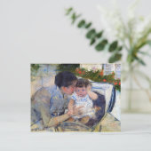 Carte Postale Mère pour réconforter le bébé, Mary Cassatt (Debout devant)