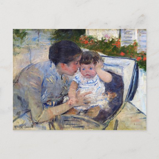 Carte Postale Mère pour réconforter le bébé, Mary Cassatt (Devant)