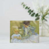 Carte Postale Mère qui joue avec son enfant. c.1897, Mary Cassat (Debout devant)