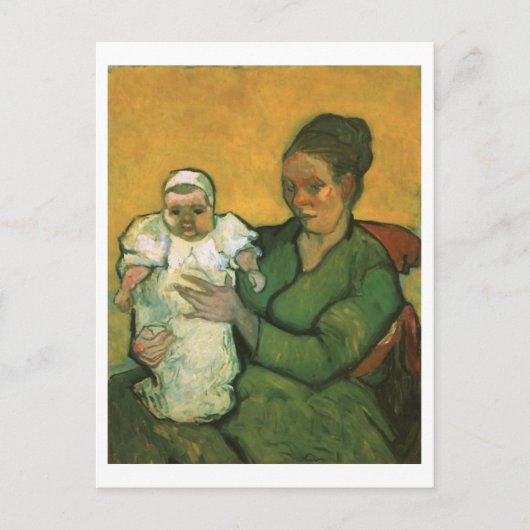 Carte Postale Mère Roulin avec son bébé, Vincent Van Gogh (Devant)