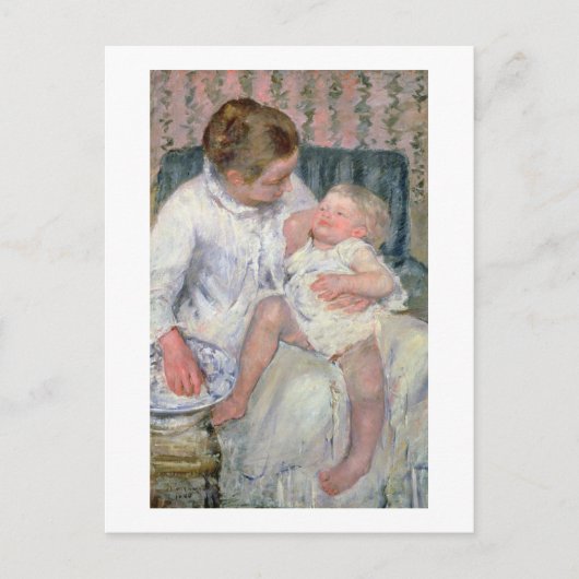 Carte Postale Mère sur le point de laver son enfant endormi, 188 (Devant)