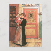 Carte Postale Mère tenant bébé dans la cuisine (Devant)