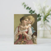 Carte Postale Mère Tricot vintage (Debout devant)