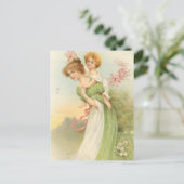 Carte Postale Mère vintage et enfant (Debout devant)