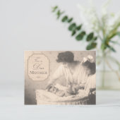 Carte Postale Mère vintage et enfants (Debout devant)