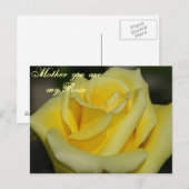 Carte Postale Mère Vous êtes mon Rose/N'importe quelle occasion_ (Devant / Derrière)
