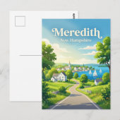 Carte Postale Meredith États-Unis (Devant / Derrière)