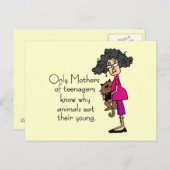 Carte Postale Mères des adolescents (Devant / Derrière)