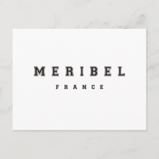 Carte Postale Méribel France (Devant)