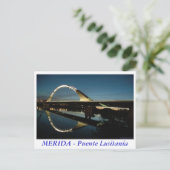 Carte Postale MERIDA - Puente Lusitania (Debout devant)