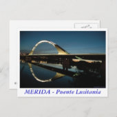 Carte Postale MERIDA - Puente Lusitania (Devant / Derrière)