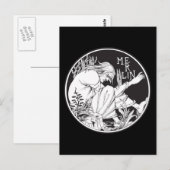 Carte Postale Merlin Aubrey Beardsley (Devant / Derrière)