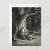 Carte Postale Merlin et Vivien (Devant / Derrière)