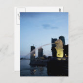 Carte postale Merlion (Devant / Derrière)