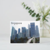 Carte Postale merlion-ville de singapour (Debout devant)
