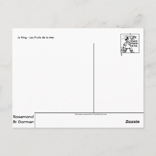 Carte postale Mermaid (Dos)