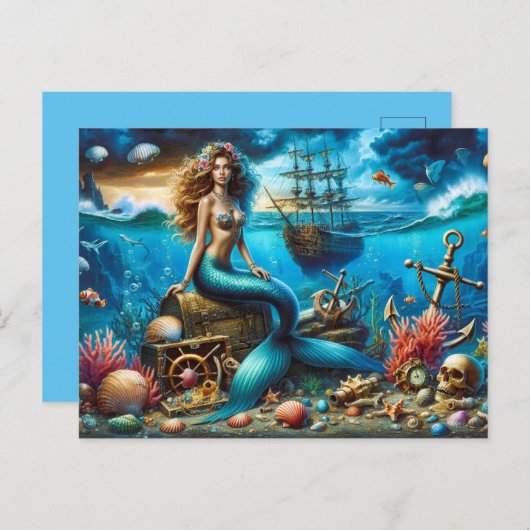 Carte postale Mermaid (Devant / Derrière)