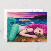 carte postale mermaid 12 (Devant / Derrière)