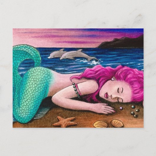 carte postale mermaid 12 (Devant)