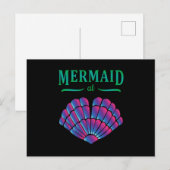 Carte Postale Mermaid Beach Bikini Carnival Shell BH Idée cadeau (Devant / Derrière)