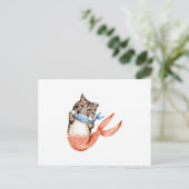 Carte Postale Mermaid Chat Purmaid (Debout devant)