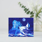 Carte Postale Mermaid et marin (Debout devant)