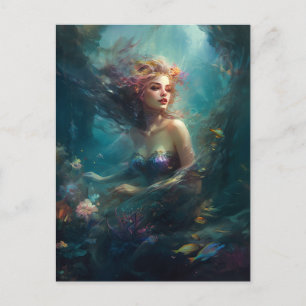 Carte postale Mermaid Imaginaire Art