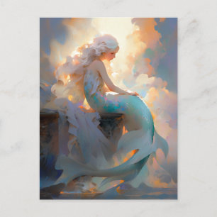 Carte Postale Mermaid Imaginaire Art