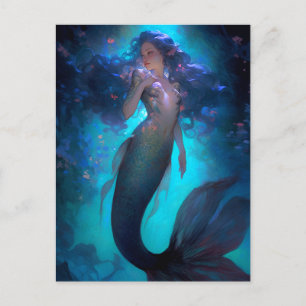 Carte Postale Mermaid Imaginaire Art