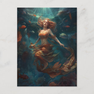 Carte postale Mermaid Imaginaire Art