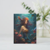 Carte postale Mermaid Imaginaire Art (Debout devant)