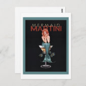 Carte Postale Mermaid Martini (Devant / Derrière)