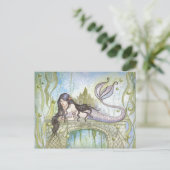 CARTE POSTALE MERMAID NOIR (Debout devant)