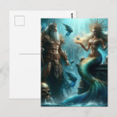 Carte Postale Mermaid Poseidon (Devant / Derrière)