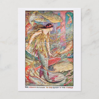 Carte Postale Mermaid Queen of the Fishes