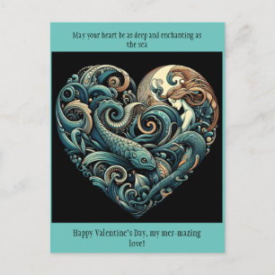 Carte postale Mermaid Valentine