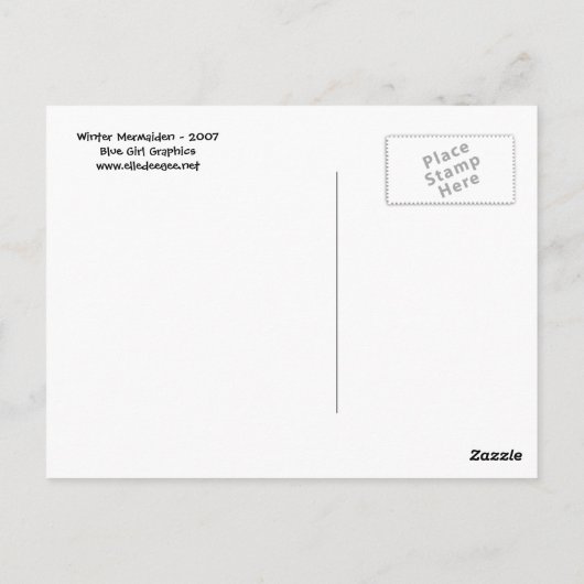 Carte postale Mermaiden d'hiver (Dos)