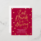 Carte postale Merriment Foil Foil (Recto/Verso)