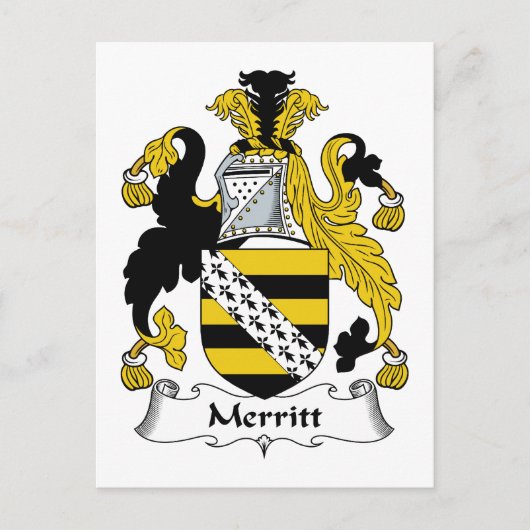 Carte Postale Merritt Family Crest (Devant)