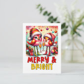 Carte Postale Merry & Bright Birds  (Debout devant)