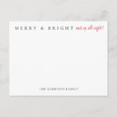 Carte postale Merry & Bright Faire-part de naissan (Devant)