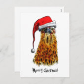 Carte postale Merry Chickmas (Devant / Derrière)